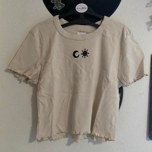 Sun and moon crop top